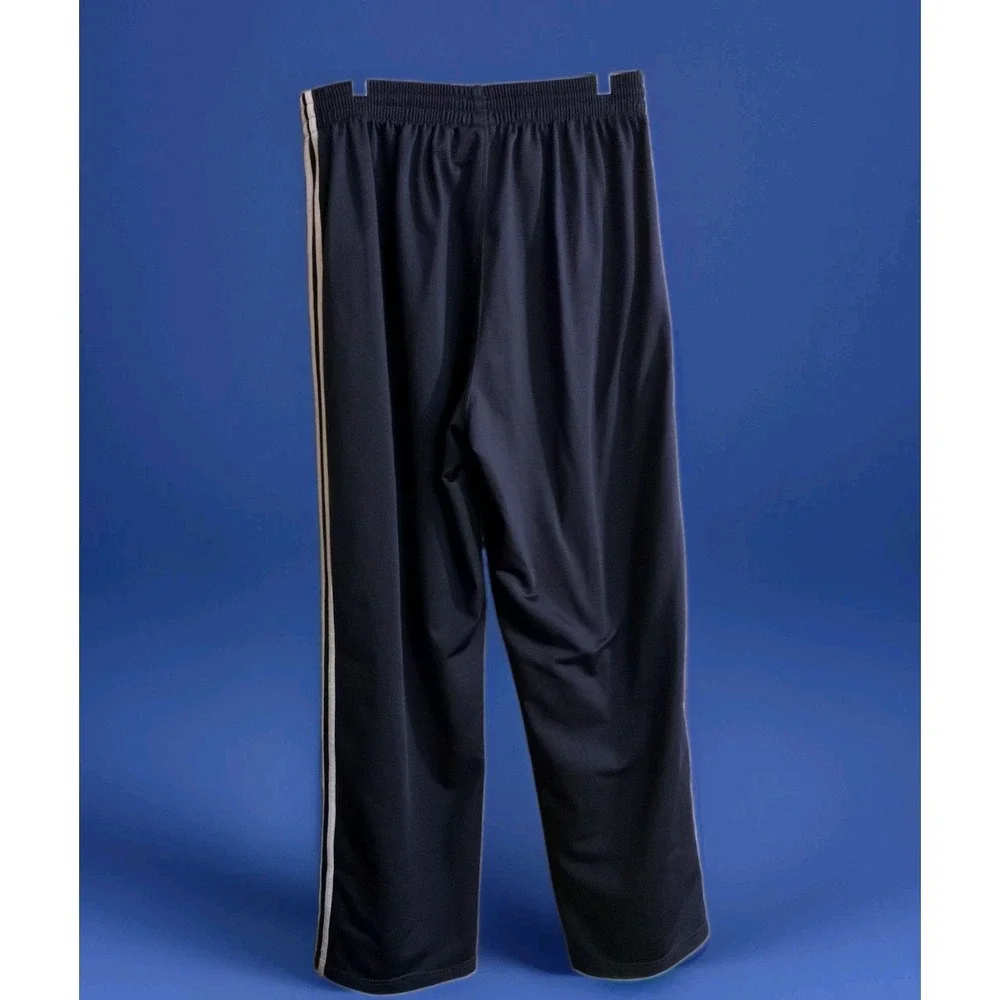 Adidas Originals Track Pants Mens 2XL Tall Blue Elastic Waist 3 Stripe Pockets